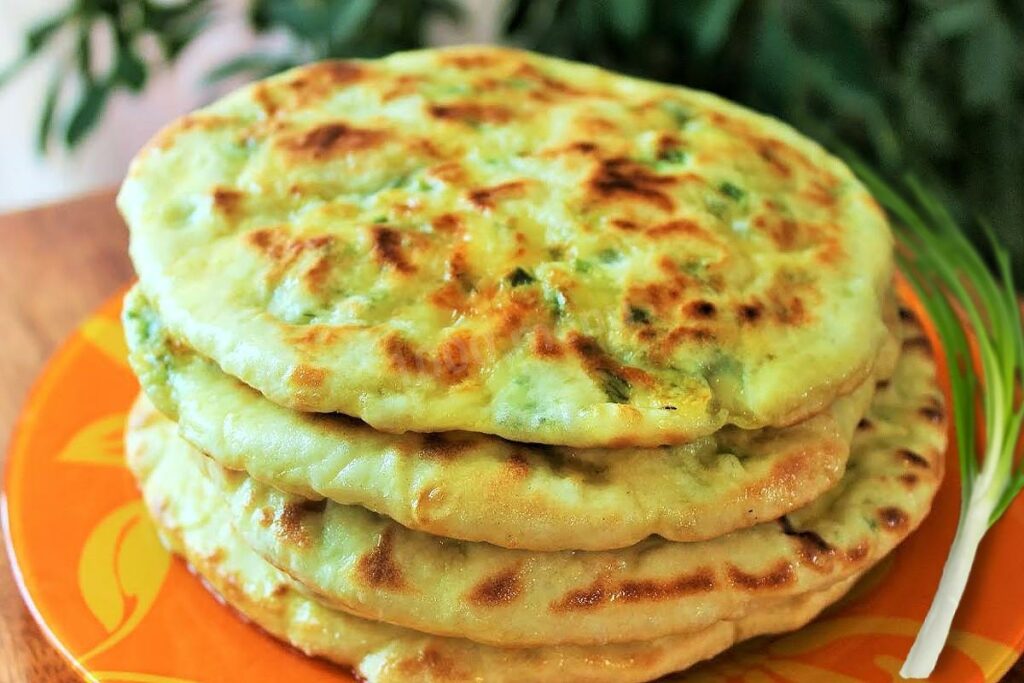 Драник-лепешка с сыром и зеленью