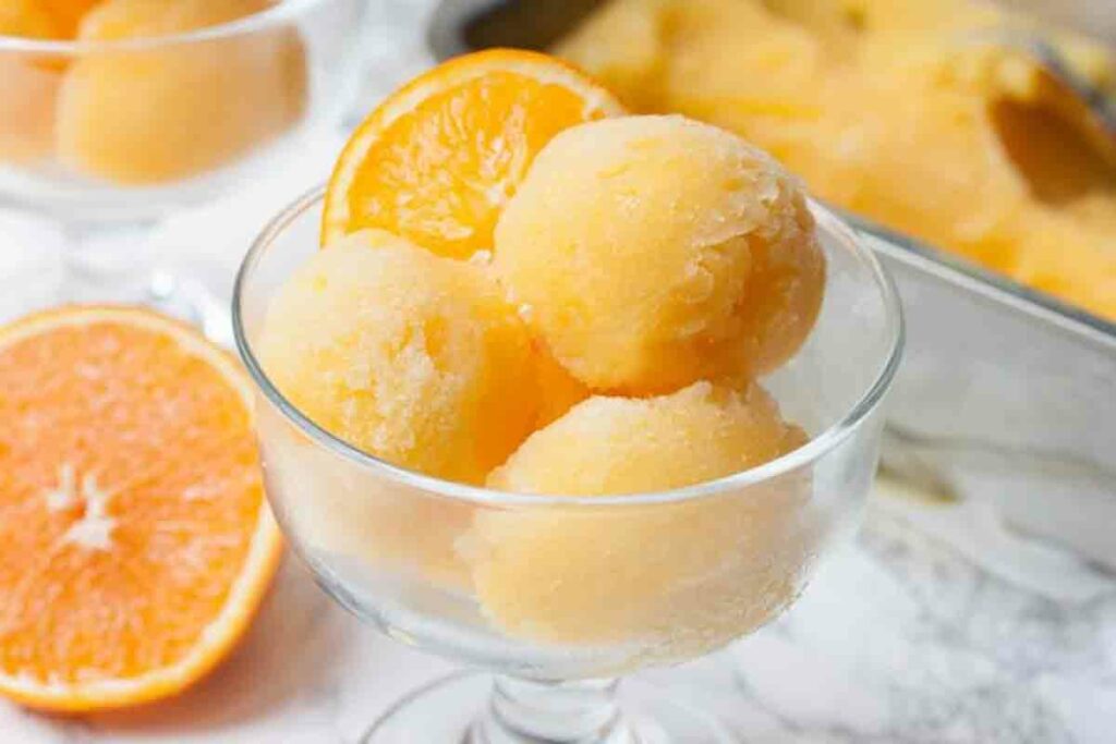 Сорбет из груш и апельсинов