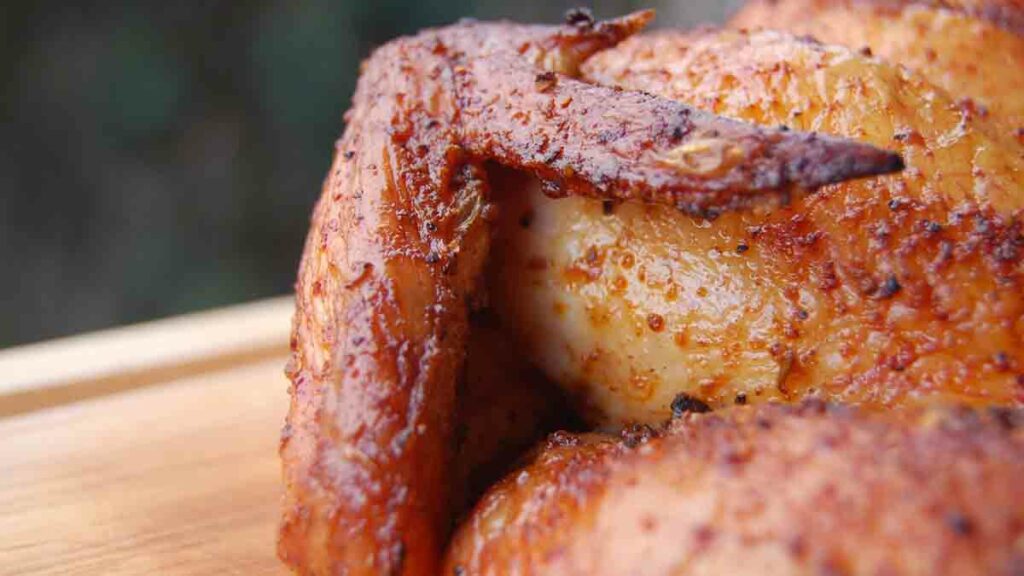Курица фаршированная рисом и запеченная в духовке